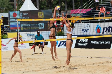 Phuket, Tayland - 29 Ekim: tanımlanamayan Rusya ve Japonya pla