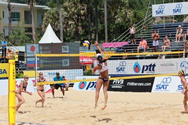 Phuket, Tayland - 29 Ekim: tanımlanamayan Rusya ve Japonya pla
