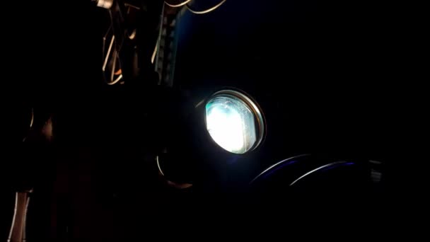 Projecteur Film Est Dispositif Opto Mécanique Pour Afficher Film Cinématographique — Video
