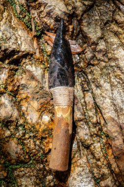 İlkel stil El Kaçırılmış Taş obsidiyen Bıçak