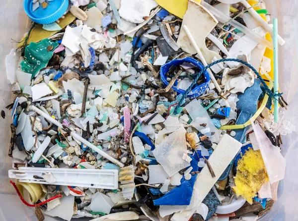 Micro-plastics are tiny plastic particles that result from both commercial product development and the breakdown of larger plastics