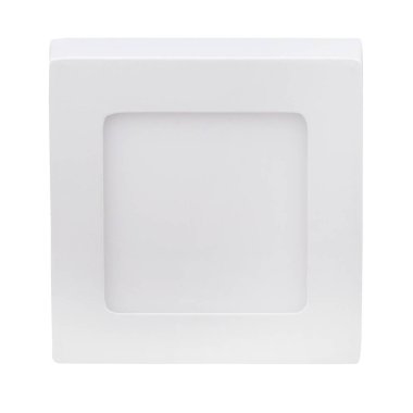 güçlü kare yüzey, beyaz izole arkaplanda logo olmadan tavana monte etmek için LED fener monte etti