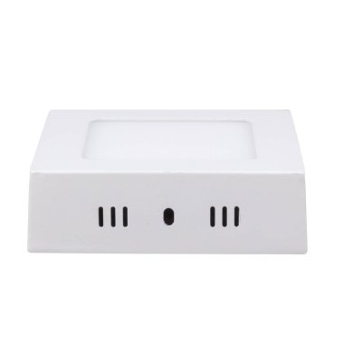 güçlü kare yüzey, beyaz izole arkaplanda logo olmadan tavana monte etmek için LED fener monte etti