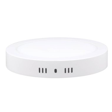 güçlü yuvarlak yüzey üzerine monte LED lamba beyaz izole arka planda logo olmadan tavana monte etmek için