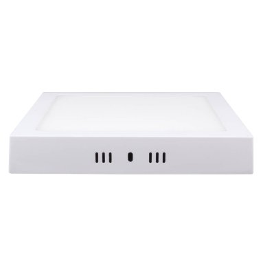 güçlü kare yüzey, beyaz izole arkaplanda logo olmadan tavana monte etmek için LED fener monte etti