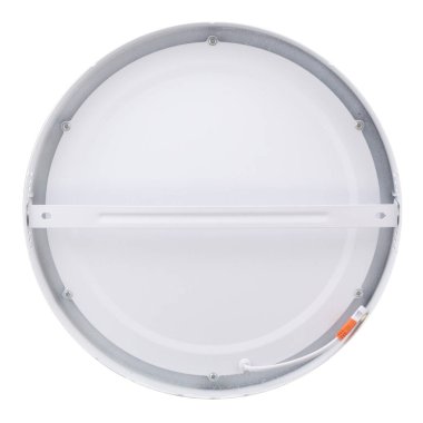 güçlü yuvarlak yüzey üzerine monte LED lamba beyaz izole arka planda logo olmadan tavana monte etmek için