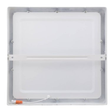 güçlü kare yüzey, beyaz izole arkaplanda logo olmadan tavana monte etmek için LED fener monte etti