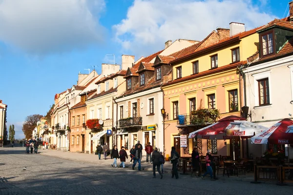 Античная улица Сандомир Польша — стоковое фото