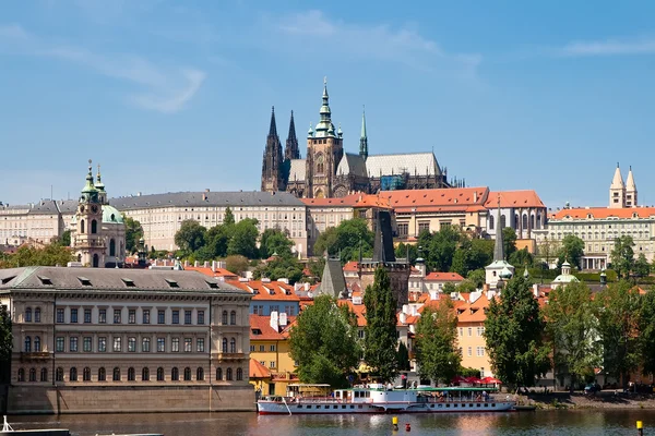 Vista da margem direita da Vltava — Fotografia de Stock