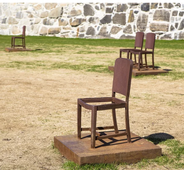 Metal chairs — Stock Photo, Image