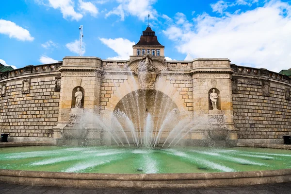 Fontana a Szczecin — Foto Stock