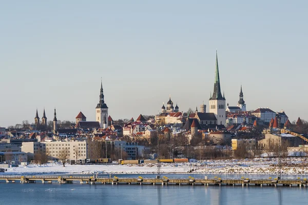 Blick auf das alte Tallinn mit Wasser — Stockfoto