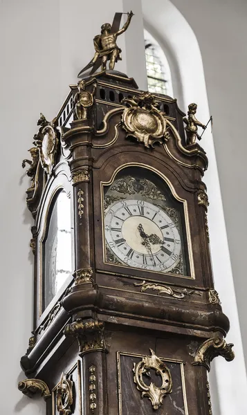 Antique clock in the church — Stock Photo, Image