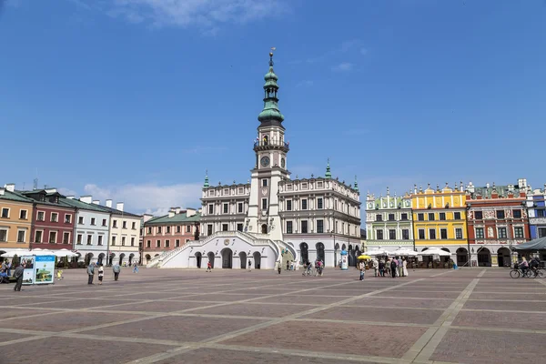 Trade area and old town hall — Stock Photo, Image