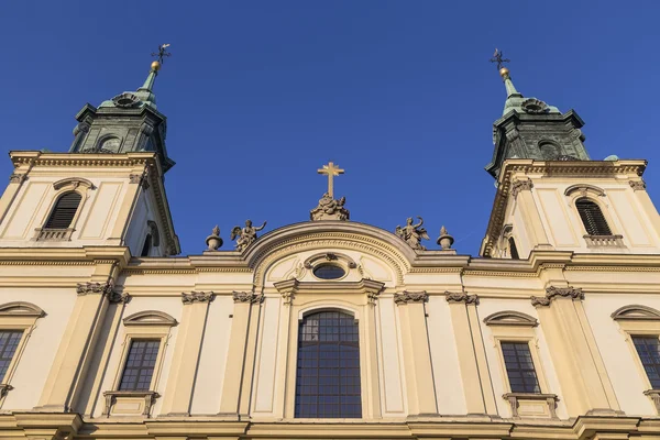 Detail der Fassade der Basilika des Heiligen Kreuzes — Stockfoto