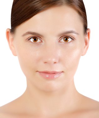 Güzellik yüz genç güzel kadın