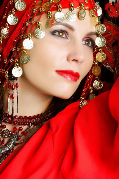 Gipsy dancer portrait — Stock Photo, Image