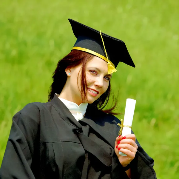 Graduation woman portrait — Stock Photo, Image