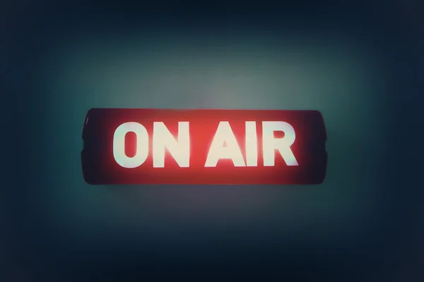 "Sendung "on air" — Stockfoto