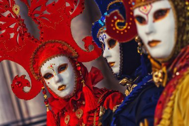 Venedik Maske piazza San marco.