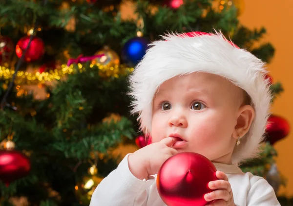 Portrait of a cheerful baby girl — Stock Photo, Image