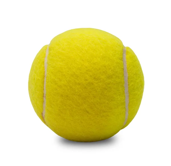 Balle de tennis isolée sur blanc. — Photo