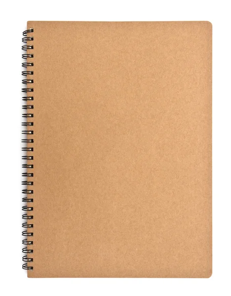Gerecycleerd papier notebook voorkant cover — Stockfoto