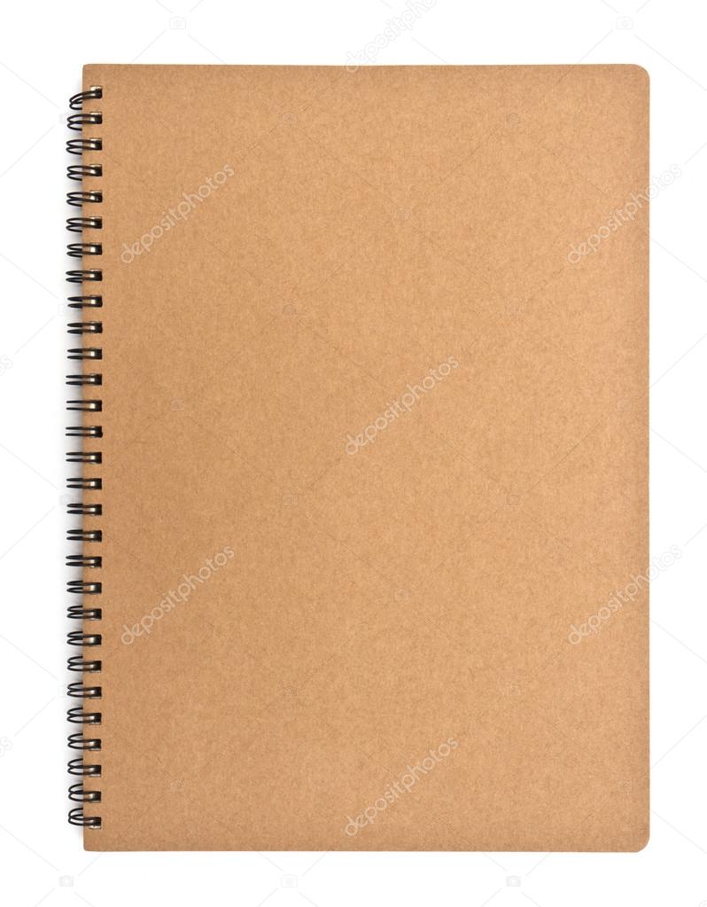 recycled paper notebook front cover