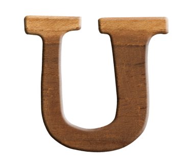 alfabe, ahşaptan yapılmış izole beyaz zemin üzerine.