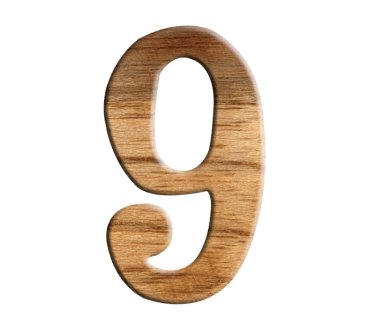 alfabe, ahşaptan yapılmış izole beyaz zemin üzerine.