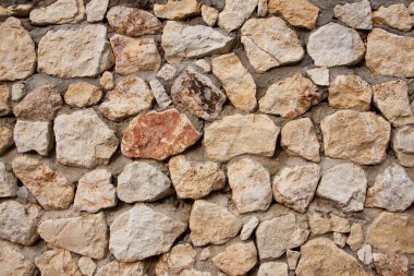taş tuğla duvar parçası taştan