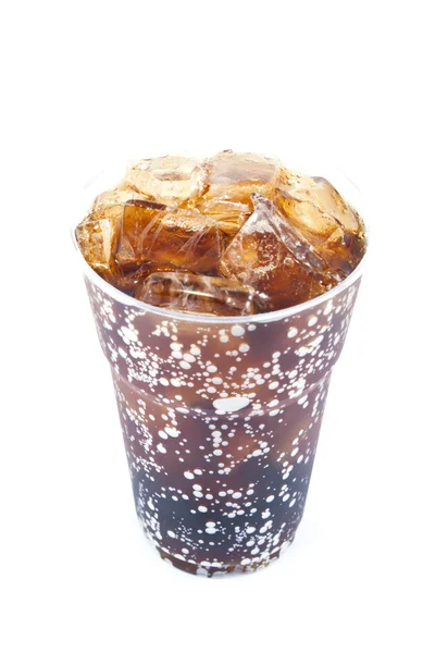 taze, buz soğuk su plastik kap içinde