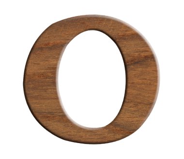 alfabe, ahşaptan yapılmış izole beyaz zemin üzerine.