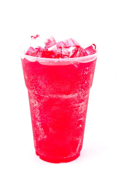 taze, buz soğuk su plastik kap içinde