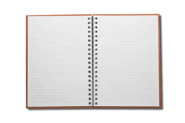 NoteBook em branco abrir duas faces — Fotografia de Stock