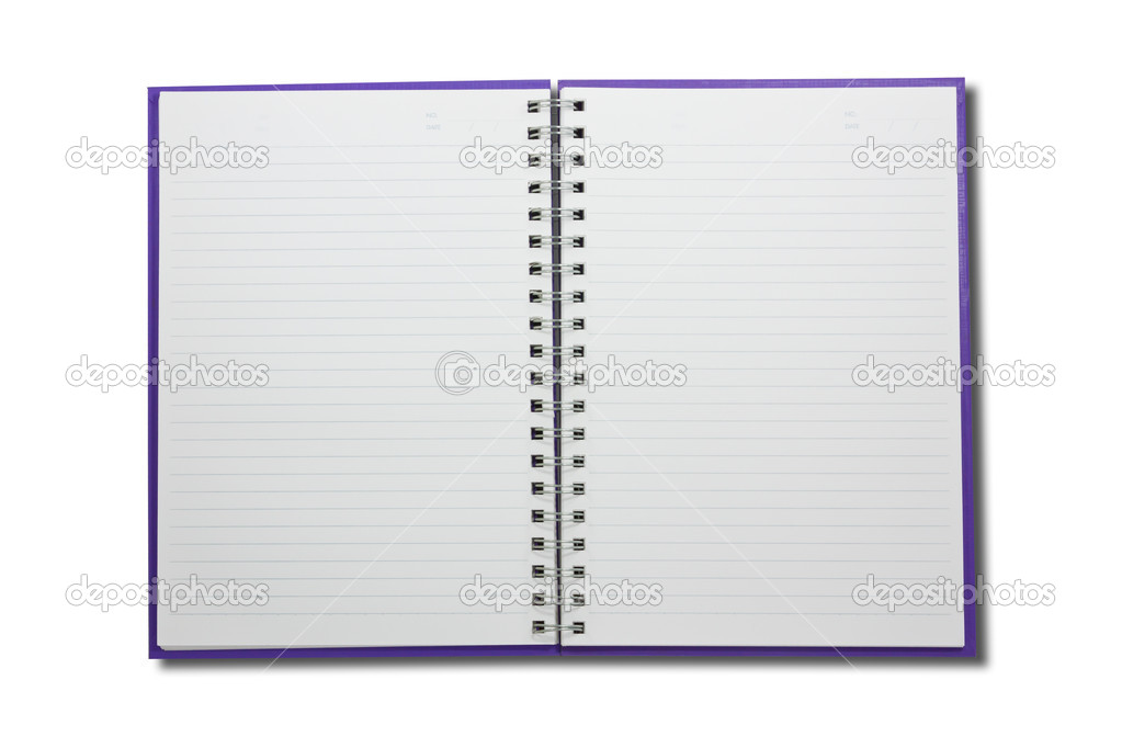 Blank NoteBook open two face