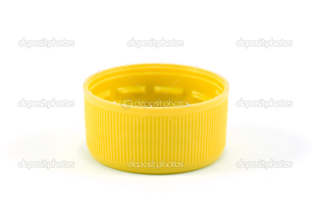 plastic stopper top cover single on white background