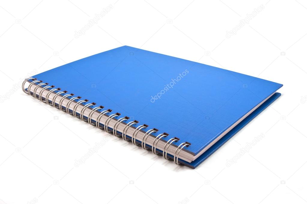 cover of notebook isolated on white background