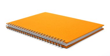 Beyaz arka plan üzerinde izole defter kapağı