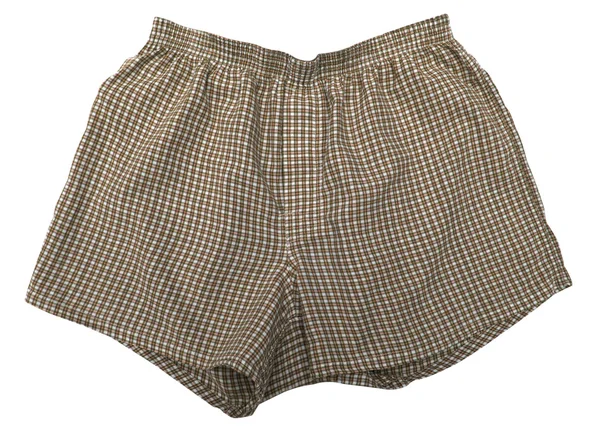 Ein Paar Boxershort isoliert auf weißem Hintergrund — Stockfoto