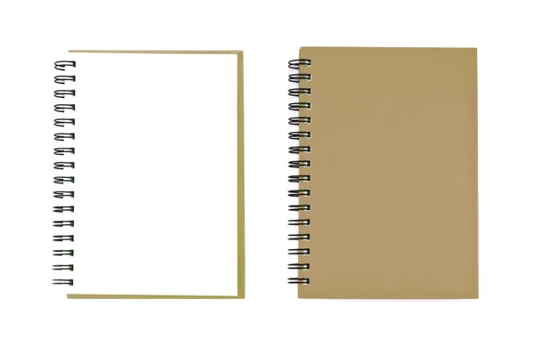 Prázdné notebook otevřít dvě tváře — Stock fotografie