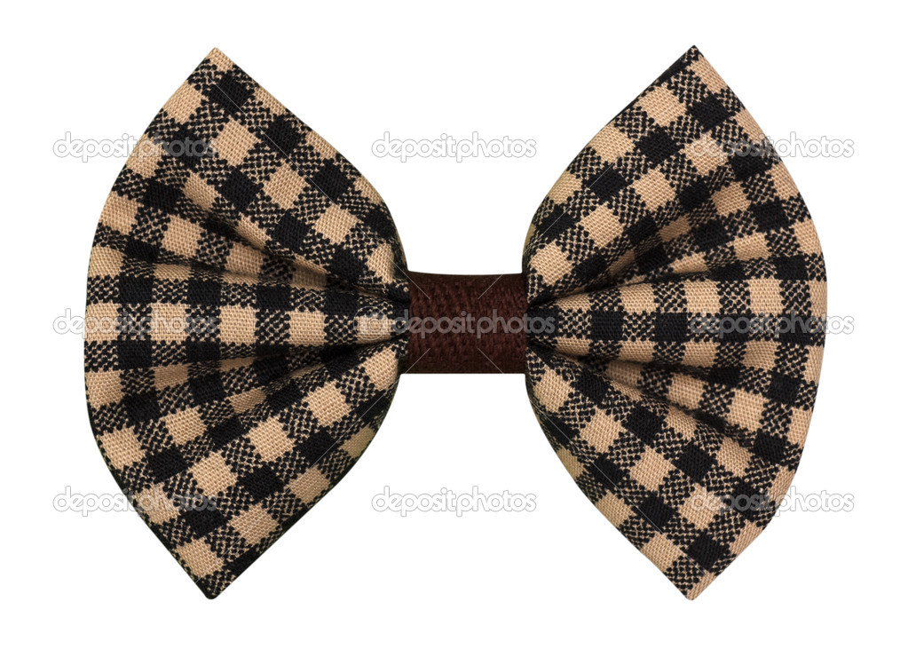 handmade bow tie isolated on white background