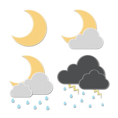 kömür kağıt üzerine pastel tarafından çizim hava durumu