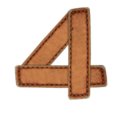 Beyaz deri alfabe izole