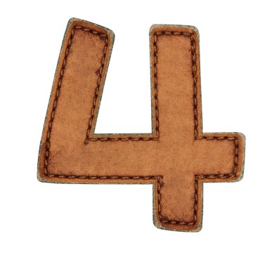 Beyaz deri alfabe izole