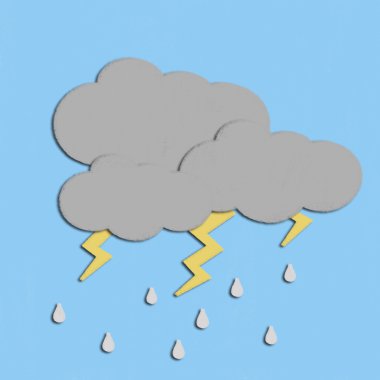 kömür kağıt üzerine pastel tarafından çizim hava durumu