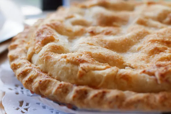 Closeup de torta de maçã — Fotografia de Stock