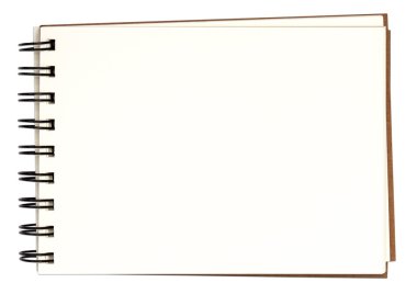 defter ve boş kağıt