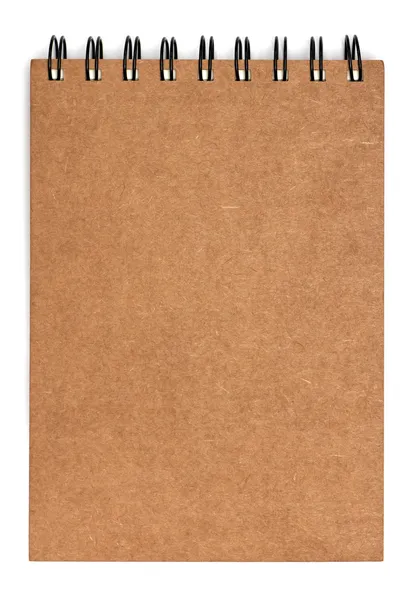 Ανακυκλωμένο χαρτί σημειωματάριο μπροστά κάλυμμα — Φωτογραφία Αρχείου