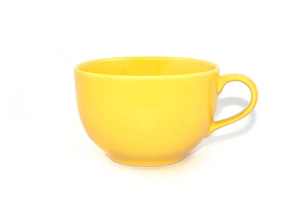 Tasse auf weißem Hintergrund — Stockfoto